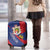 Liechtenstein Luggage Cover Coat Of Arms Blue Red Color - Wonder Print Shop