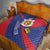 Liechtenstein Quilt Coat Of Arms Blue Red Color