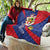 Liechtenstein Quilt Coat Of Arms Blue Red Color