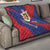 Liechtenstein Quilt Coat Of Arms Blue Red Color