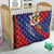 Liechtenstein Quilt Coat Of Arms Blue Red Color