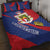 Liechtenstein Quilt Bed Set Coat Of Arms Blue Red Color - Wonder Print Shop