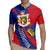 Liechtenstein Rugby Jersey Coat Of Arms Blue Red Color