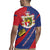 Liechtenstein Rugby Jersey Coat Of Arms Blue Red Color