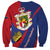 Liechtenstein Sweatshirt Coat Of Arms Blue Red Color - Wonder Print Shop