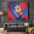 Liechtenstein Tapestry Coat Of Arms Blue Red Color