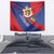 Liechtenstein Tapestry Coat Of Arms Blue Red Color