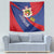 Liechtenstein Tapestry Coat Of Arms Blue Red Color