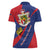 Liechtenstein Women Polo Shirt Coat Of Arms Blue Red Color - Wonder Print Shop