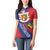 Liechtenstein Women Polo Shirt Coat Of Arms Blue Red Color - Wonder Print Shop