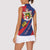 Liechtenstein Women Sleeveless Polo Shirt Coat Of Arms Blue Red Color - Wonder Print Shop