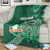 Ireland 2024 Rugby Blanket Irish Shamrock Celtic Cross