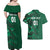 Ireland 2024 Rugby Couples Matching Off Shoulder Maxi Dress and Hawaiian Shirt Irish Shamrock Celtic Cross - Wonder Print Shop