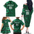 Ireland 2024 Rugby Family Matching Off The Shoulder Long Sleeve Dress and Hawaiian Shirt Irish Shamrock Celtic Cross - Wonder Print Shop