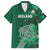 Ireland 2024 Rugby Family Matching Off Shoulder Maxi Dress and Hawaiian Shirt Irish Shamrock Celtic Cross - Wonder Print Shop