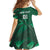 Ireland 2024 Rugby Family Matching Off Shoulder Short Dress and Hawaiian Shirt Irish Shamrock Celtic Cross - Wonder Print Shop