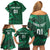 Ireland 2024 Rugby Family Matching Off Shoulder Short Dress and Hawaiian Shirt Irish Shamrock Celtic Cross - Wonder Print Shop