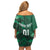 Ireland 2024 Rugby Family Matching Off Shoulder Short Dress and Hawaiian Shirt Irish Shamrock Celtic Cross - Wonder Print Shop