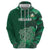 Ireland 2024 Rugby Hoodie Irish Shamrock Celtic Cross - Wonder Print Shop