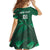 Ireland 2024 Rugby Kid Short Sleeve Dress Irish Shamrock Celtic Cross - Wonder Print Shop