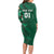 Ireland 2024 Rugby Long Sleeve Bodycon Dress Irish Shamrock Celtic Cross - Wonder Print Shop