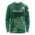 Ireland 2024 Rugby Long Sleeve Shirt Irish Shamrock Celtic Cross - Wonder Print Shop