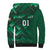 Ireland 2024 Rugby Sherpa Hoodie Irish Shamrock Celtic Cross