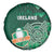 Ireland 2024 Rugby Spare Tire Cover Irish Shamrock Celtic Cross