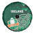 Ireland 2024 Rugby Spare Tire Cover Irish Shamrock Celtic Cross