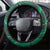 Ireland 2024 Rugby Steering Wheel Cover Irish Shamrock Celtic Cross