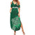 Ireland 2024 Rugby Summer Maxi Dress Irish Shamrock Celtic Cross