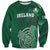 Ireland 2024 Rugby Sweatshirt Irish Shamrock Celtic Cross - Wonder Print Shop