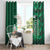 Ireland 2024 Rugby Window Curtain Irish Shamrock Celtic Cross