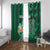 Ireland 2024 Rugby Window Curtain Irish Shamrock Celtic Cross