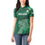 Ireland 2024 Rugby Women Polo Shirt Irish Shamrock Celtic Cross