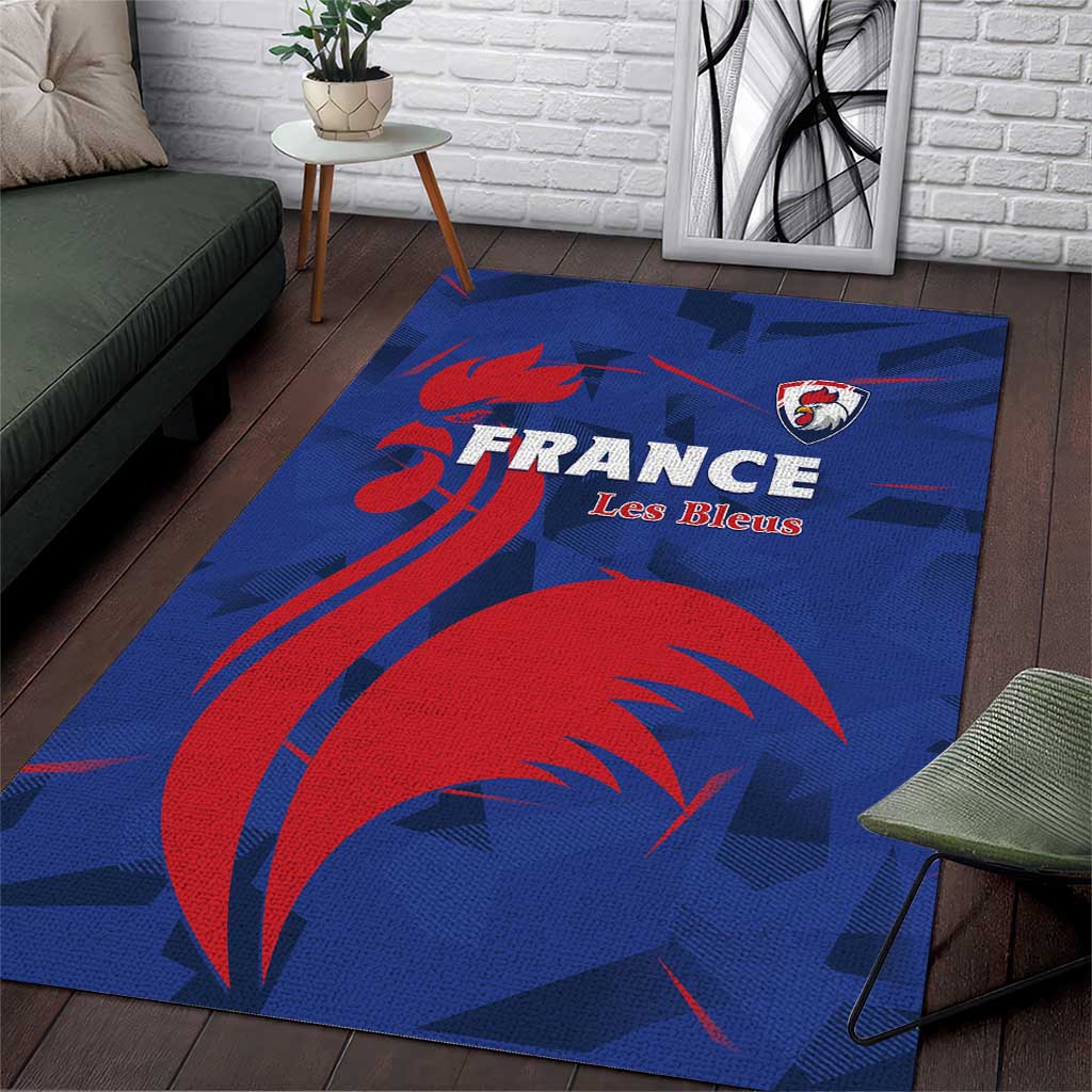 France 2024 Rugby Area Rug Bravo Les Bleus - Wonder Print Shop