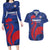 France 2024 Rugby Couples Matching Long Sleeve Bodycon Dress and Hawaiian Shirt Bravo Les Bleus - Wonder Print Shop