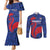 France 2024 Rugby Couples Matching Mermaid Dress and Long Sleeve Button Shirt Bravo Les Bleus