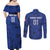 France 2024 Rugby Couples Matching Off Shoulder Maxi Dress and Long Sleeve Button Shirt Bravo Les Bleus - Wonder Print Shop