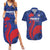 France 2024 Rugby Couples Matching Summer Maxi Dress and Hawaiian Shirt Bravo Les Bleus - Wonder Print Shop