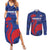 France 2024 Rugby Couples Matching Summer Maxi Dress and Long Sleeve Button Shirt Bravo Les Bleus - Wonder Print Shop