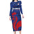 France 2024 Rugby Family Matching Long Sleeve Bodycon Dress and Hawaiian Shirt Bravo Les Bleus - Wonder Print Shop