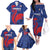 France 2024 Rugby Family Matching Off The Shoulder Long Sleeve Dress and Hawaiian Shirt Bravo Les Bleus - Wonder Print Shop