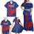 France 2024 Rugby Family Matching Off Shoulder Maxi Dress and Hawaiian Shirt Bravo Les Bleus - Wonder Print Shop