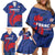 France 2024 Rugby Family Matching Off Shoulder Short Dress and Hawaiian Shirt Bravo Les Bleus - Wonder Print Shop