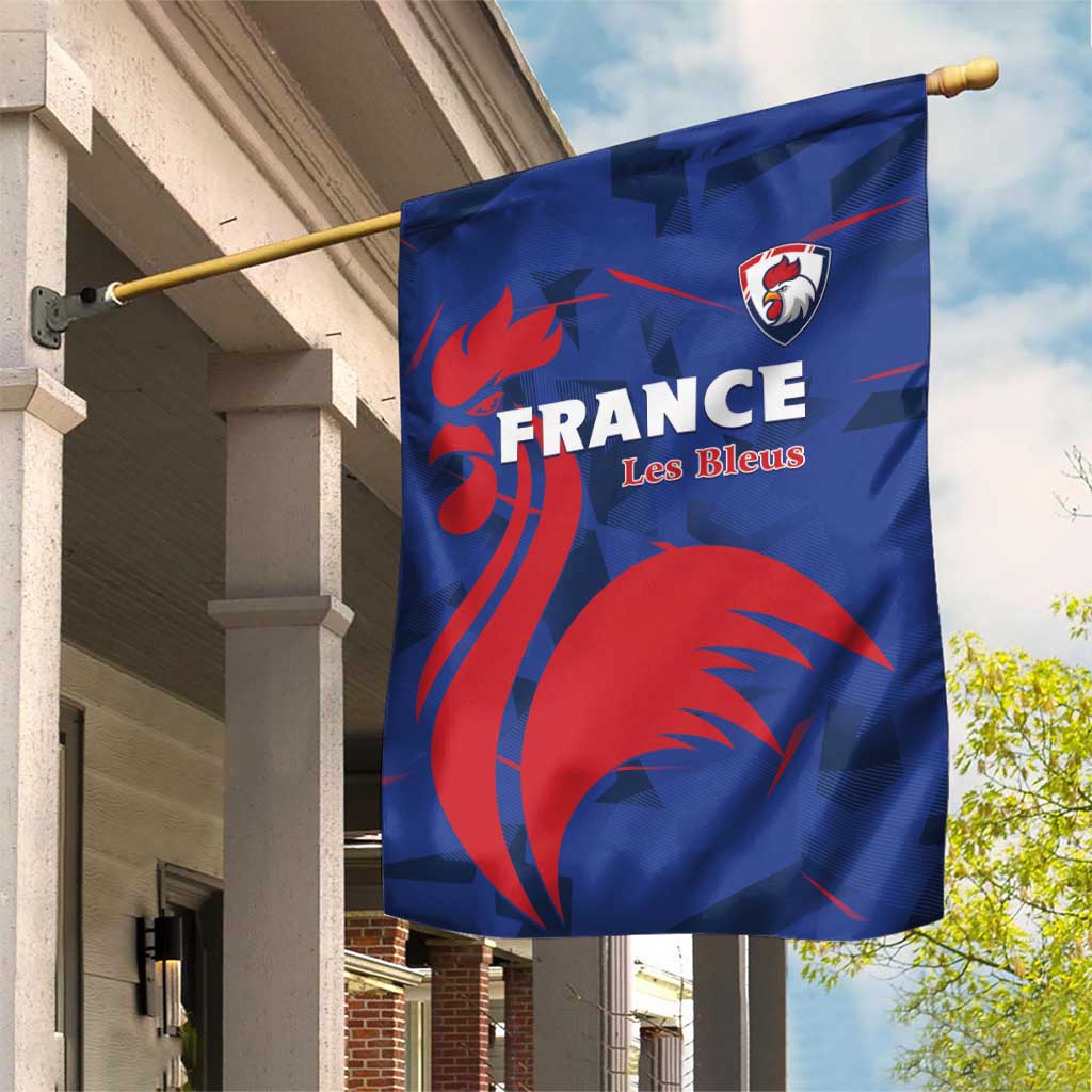 France 2024 Rugby Garden Flag Bravo Les Bleus - Wonder Print Shop