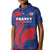 France 2024 Rugby Kid Polo Shirt Bravo Les Bleus - Wonder Print Shop