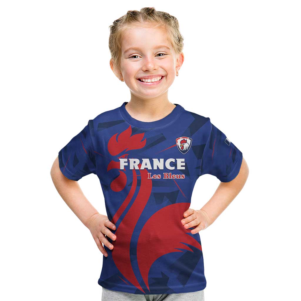 France 2024 Rugby Kid T Shirt Bravo Les Bleus - Wonder Print Shop