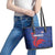 France 2024 Rugby Leather Tote Bag Bravo Les Bleus - Wonder Print Shop