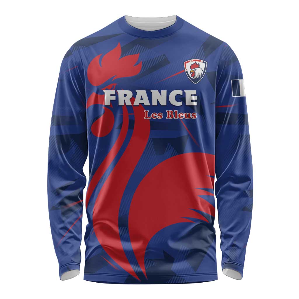 France 2024 Rugby Long Sleeve Shirt Bravo Les Bleus - Wonder Print Shop